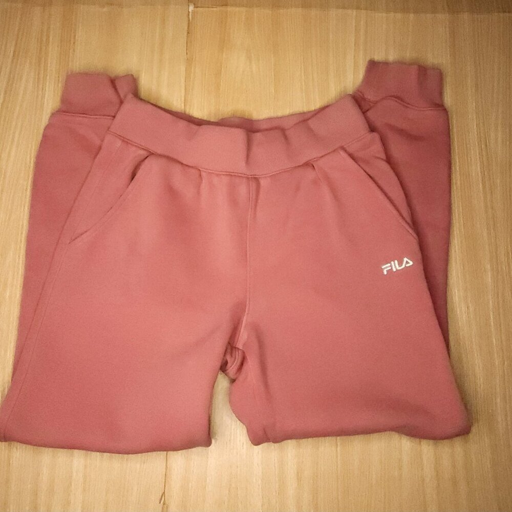 Fila Womens Rose Pink Joggers Small